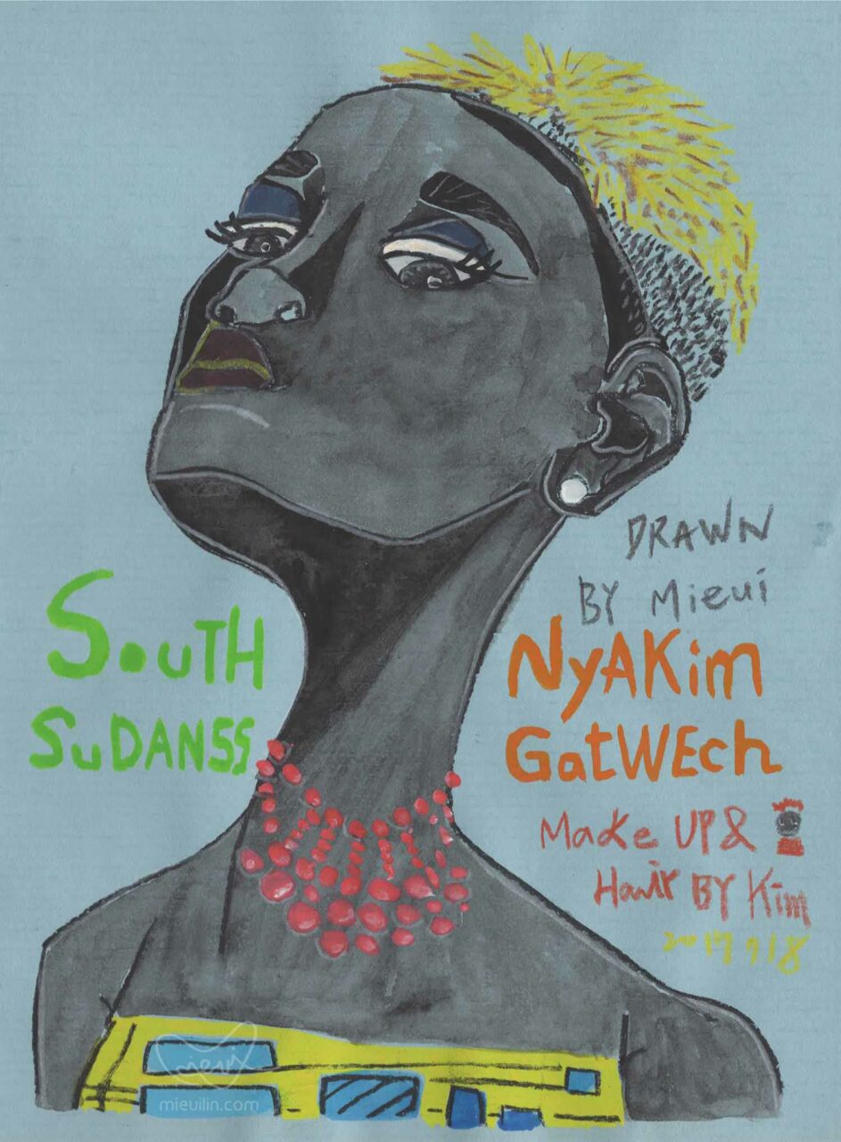 皮膚黑到連黑人都讚嘆的模特兒 Nyakim Gatwech 介紹 - Mieui Lin Art Studio