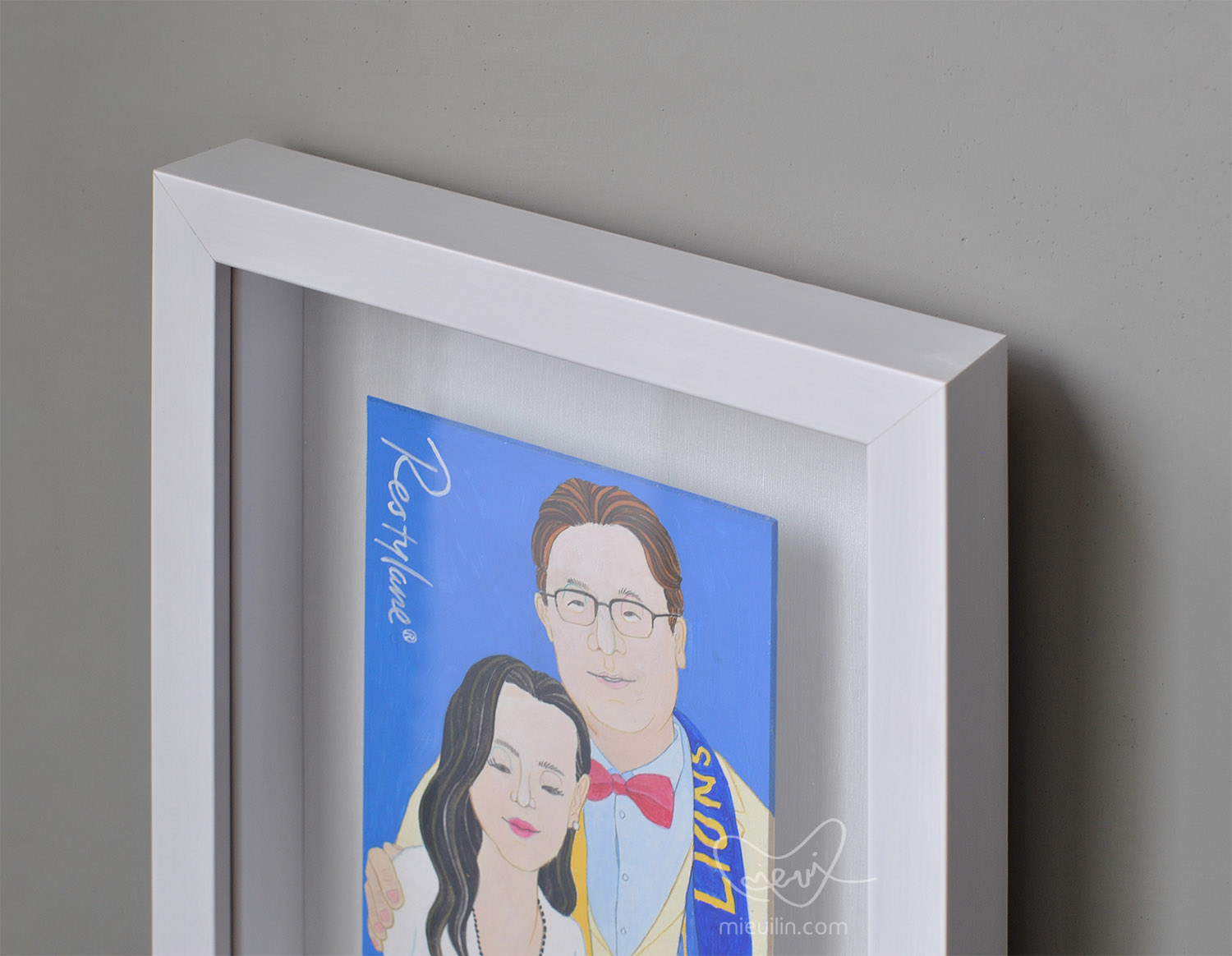 CHING-HON-LCIF-300C-couple-illustration-portrait-painting-Custom-Hand-made--BY-MIEUI-LIN-FROM-TAIWAN-restylane define-5 夫妻似顏繪 插畫 人物畫像